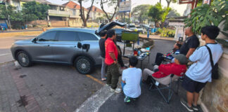 Teknologi V2L Chery Tiggo 9 CSH temani OtoCibubur nongkrong