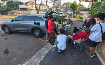 Chery Tiggo 9 CSH Tunjukkan Keunggulan V2L di Acara OtoCibubur Teknologi V2L Chery Tiggo 9 CSH temani OtoCibubur nongkrong
