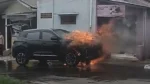 chery tiggo cross terbakar