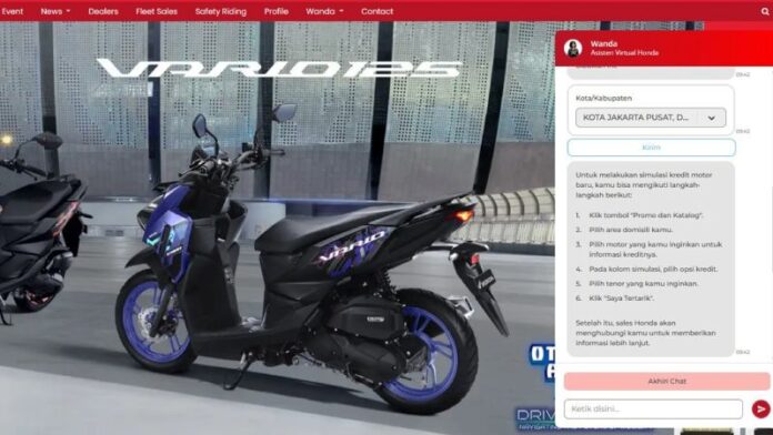 Pembelian motor Honda lebih mudah lewat Wanda
