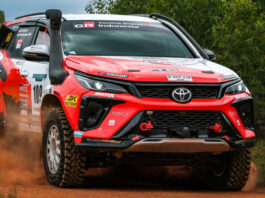 TB Adhi Bawa TGRI Sebagai yang Tercepat di Leg 4 TB Adhi pereli Toyota Gazoo Racing Indonesia