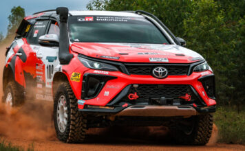 TB Adhi Bawa TGRI Sebagai yang Tercepat di Leg 4 TB Adhi pereli Toyota Gazoo Racing Indonesia