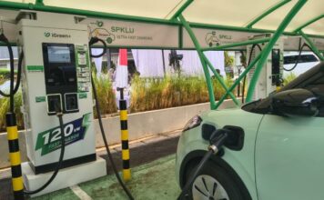 SPKLU iGreen+ Ultra Fast Charging Hadir di Kantor Pusat Pos Indonesia SPKLU iGreen+ Jakarta Pusat
