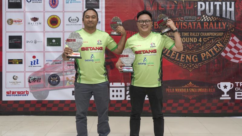 Betang Motorsport raih double winner di Final Kejurnas Time Rally 2026