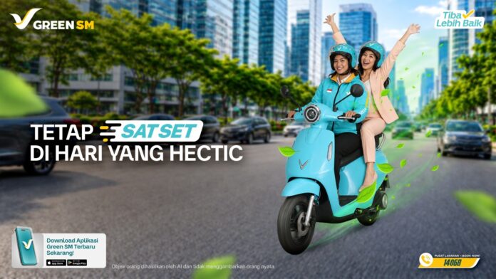 ojek online motor listrik green sm
