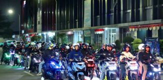 Komunitas Vario Night Ride bareng Wahana Honda sambil jajal Vario Evo 160