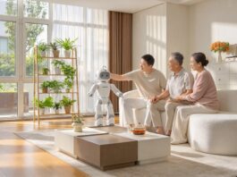 AiMOGA Mobo, Robot Humanoid Ini Bisa Jadi Pendamping Keluarga aimoga mobo robot humanoid