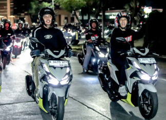 Vario Evo Night Ride Tangerang Perkuat Dua Hal Ini Wahana Honda gelar Vario Evo Night Ride